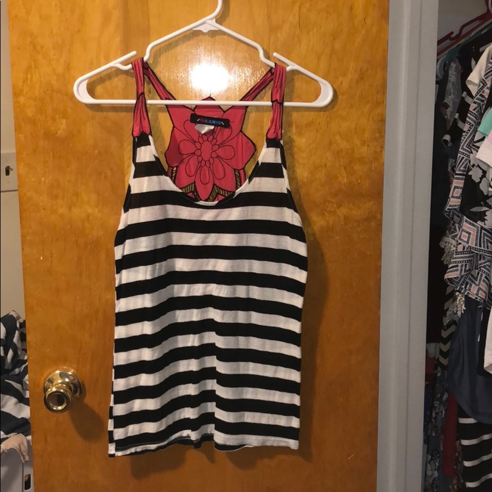 Black and white tank
